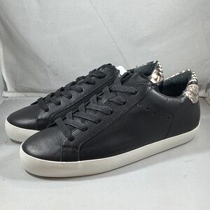 Women’s Banana Republic Black and snake print casual sneaker. New size 7.5